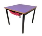Small Square Table with Tray Storage-3396